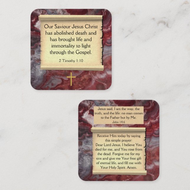 Carte de traçage Gospel (Devant / Derrière)