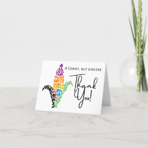 Carte de tracé de maïs Merci