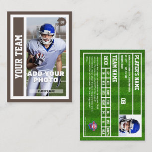 Carte de trading Quart-back de football personnali