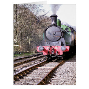 CARTE DE TRAINS À VAPEUR