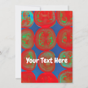 Carte de tranches de tomates personnalisables