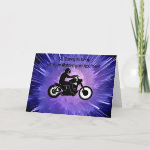 Carte de transport pour moto Accident Get Well Car