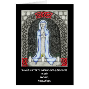 Carte de triade de bougie