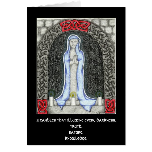 Carte de triade de bougie (Devant)