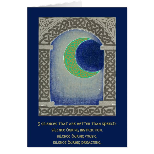 Carte de triade de silence (Devant)