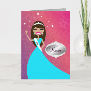 Carte de TTT-Mlle Beauty princesse Brunette  