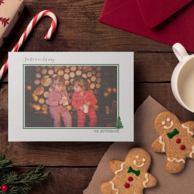 Carte de vacances À feuillage persistant et plaid (Créateur téléchargé)