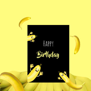 Carte de vacances à la banane cool
