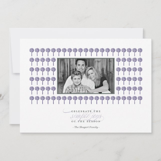 Carte de vacances à motif Peppermint Majestic (Devant)