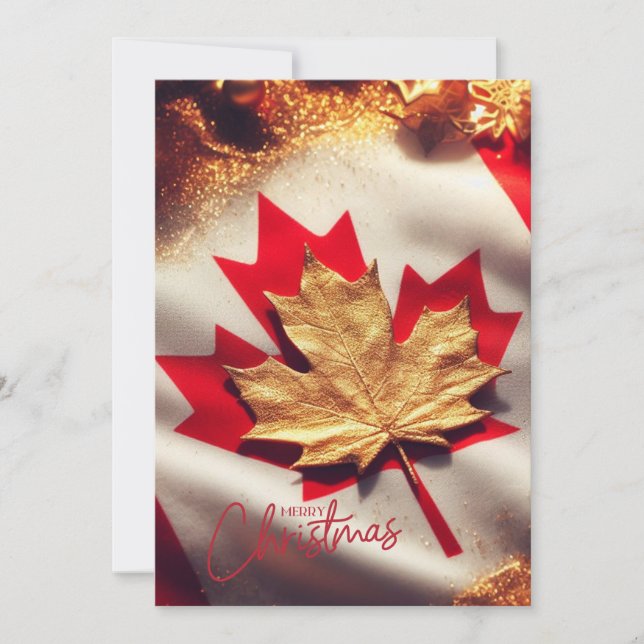 carte de vacances à plat canadien (Devant)