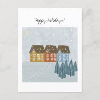 Carte de vacances à thème hiver