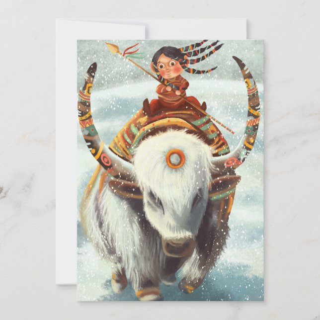 Carte de vacances appartement Buffalo équitation (Devant)
