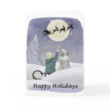 Carte de vacances avec Berger Australien