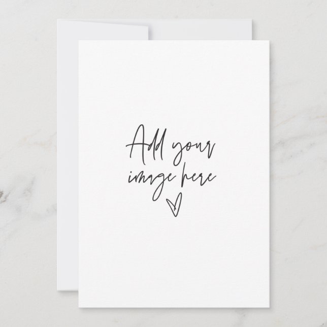 Carte de vacances avec photo 5 x 7 pour invitation (Devant)