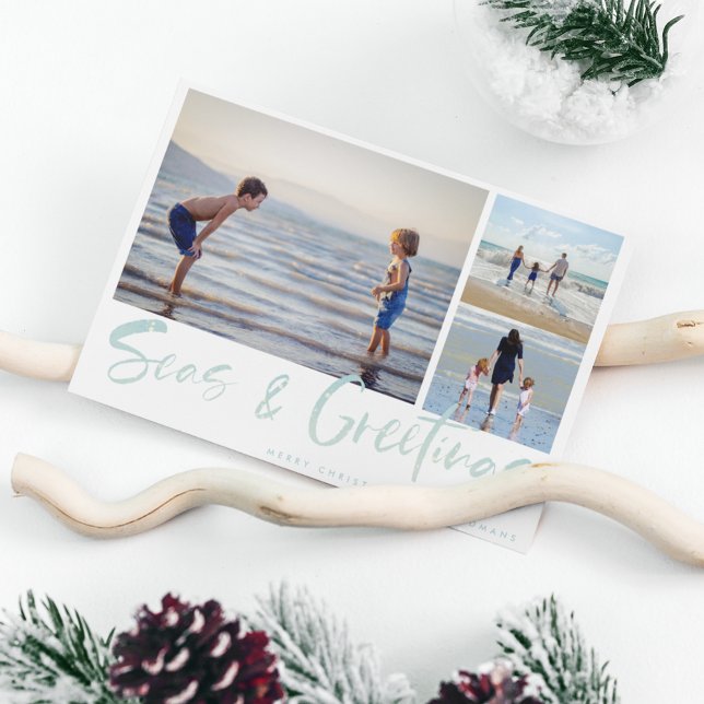 Carte de vacances avec un collage de photos de pla (Créateur téléchargé)