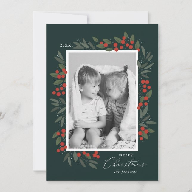 Carte de vacances Baies de Noël (Devant)