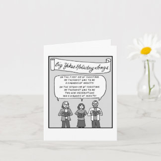 Carte de vacances Big Yikes : 12 Jours de Noël