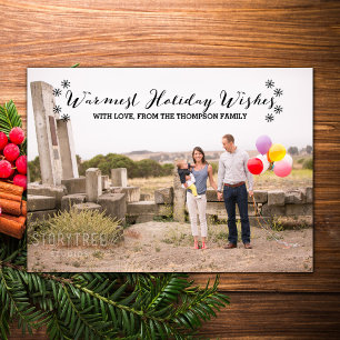 Carte de vacances Black Warmest Warmest