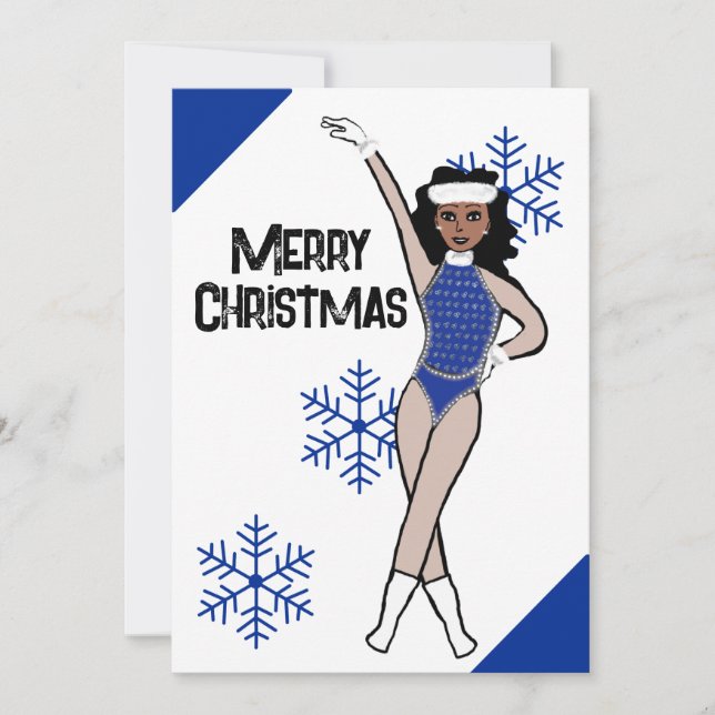 Carte de vacances Blue Snow Dancer (Devant)