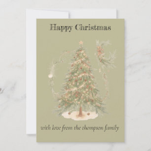 Carte de vacances Boho Christmas Flat