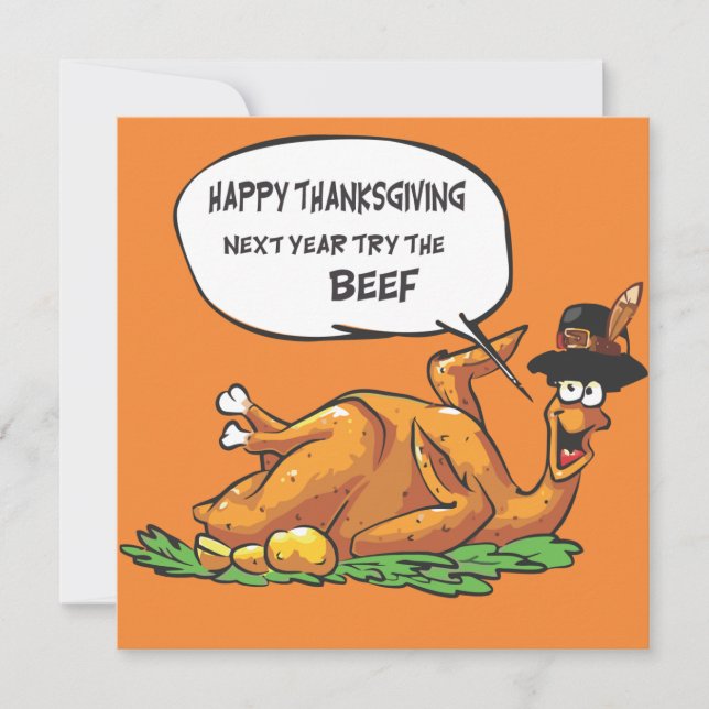 Carte de vacances bon thanksgiving (Devant)