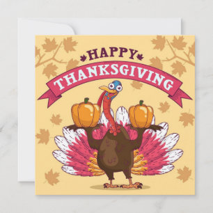 Carte de vacances bon thanksgiving