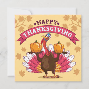 Carte de vacances bon thanksgiving