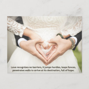 Carte de vacances cadeau de la Saint-Valentin mari