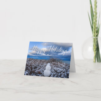 Carte de vacances Cape Cod Snowman