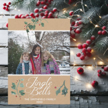 Carte de vacances Carte photo Jingle Bells