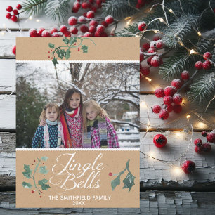 Carte de vacances Carte photo Jingle Bells
