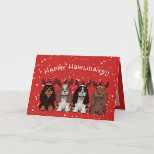 Carte de vacances Cavalier King Charles Spaniel