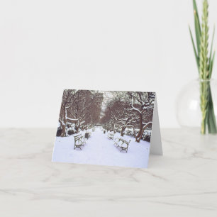 Carte de vacances "Central Park in Winter" - Noël