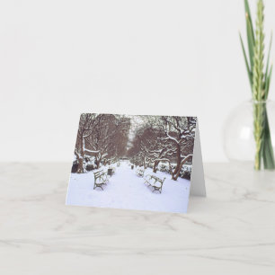 Carte de vacances "Central Park in Winter" - Saiso