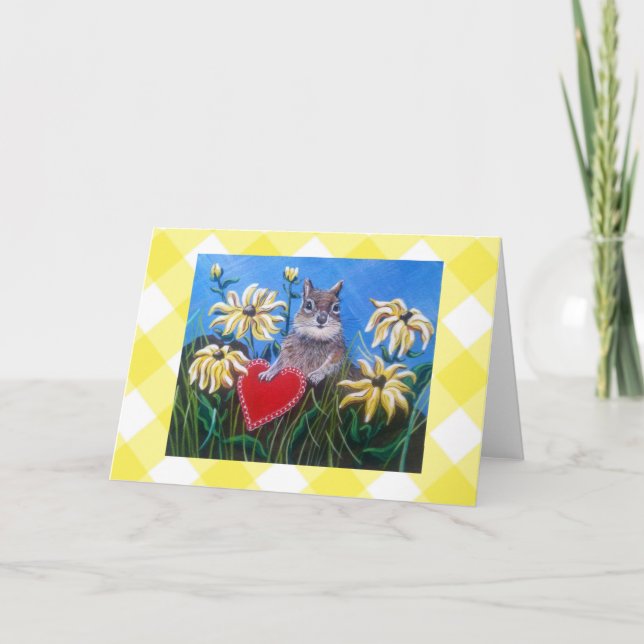 Carte de vacances "Chasse aux Valentines" (Devant)