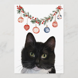 Carte de vacances chat plat