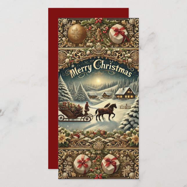 Carte De Vacances Cheer De Leigh À Noël (Devant / Derrière)