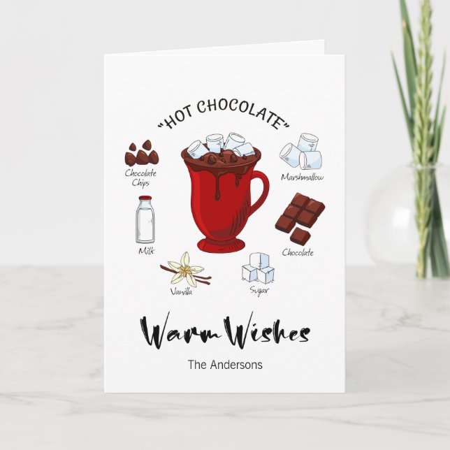Carte de vacances Chocolat chaud (Devant)