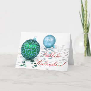 Carte de vacances Christmas Fröhliche Weihnachten