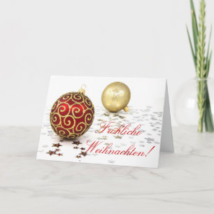 Carte de vacances Christmas Fröhliche Weihnachten