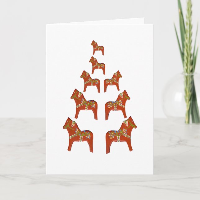 Carte de vacances Dala Horse (Devant)
