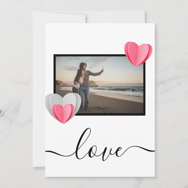 carte de vacances d'amour (Devant)