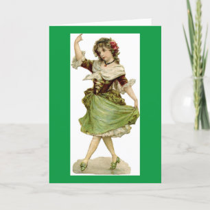 Carte de vacances Dancing Irish Lass