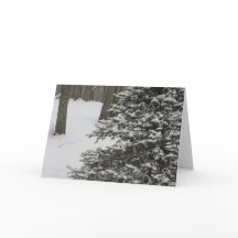 Carte de vacances d'arbre d'hiver
