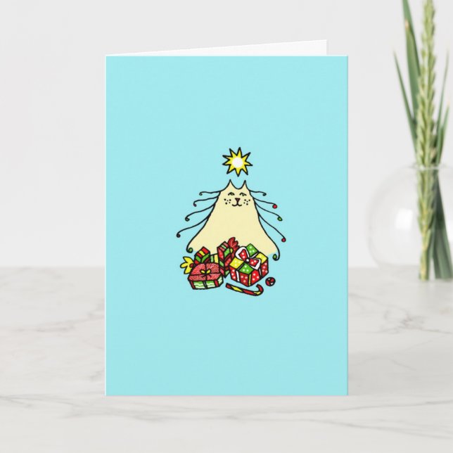 Carte de vacances de chat (Devant)
