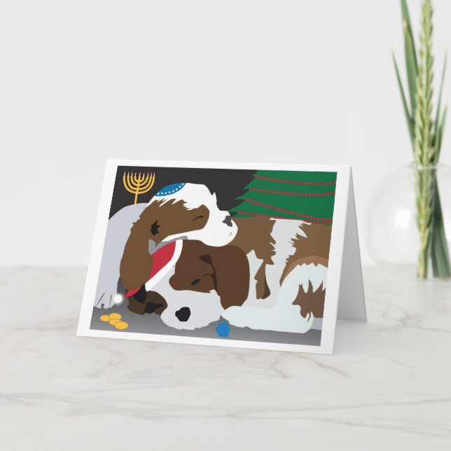 Carte de vacances de chiots (Devant)