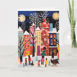 Carte de vacances de conception abstraite