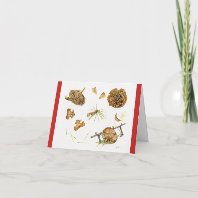 Carte de vacances de Deodara de Cedrus avec (Devant)