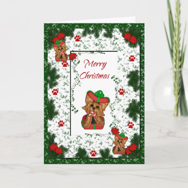 Carte de vacances de Joyeux Noël de Yorkshire (Devant)