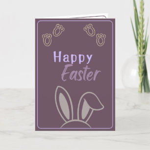 Carte de vacances de lapin mignon